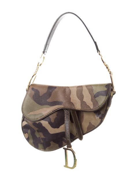 christian dior camouflage saddle bag|genuine dior saddle bag.